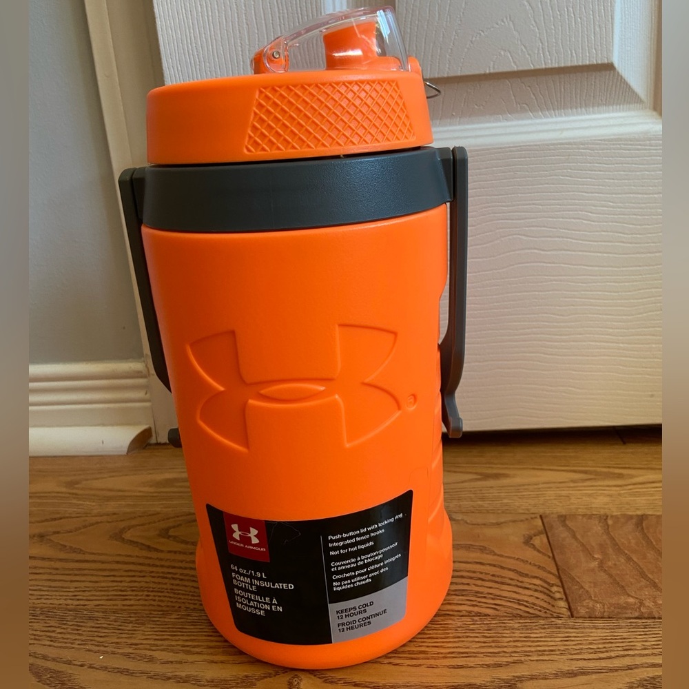 New UA large drink jug in bright orange